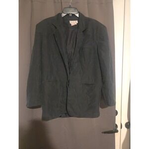 Naked Silk Charcoal Gray Single Button Blazer, Women's Medium Jacket, Vintage